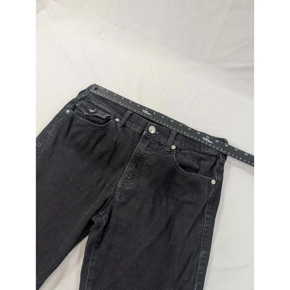 True Religion Ricky Relaxed Straight Jeans Men's Black Size 32x29 Stretch